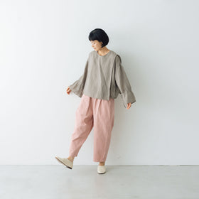 Gauze# キュリアス2wayブラウス フェードグレー