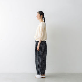 Gauze# オーバルブラウス