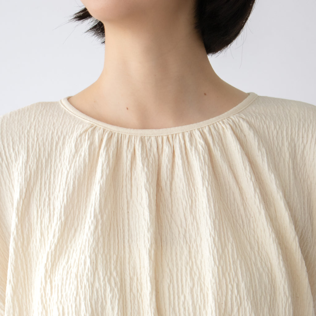 Gauze# オーバルブラウス