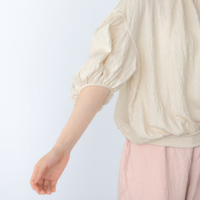 Gauze# オーバルブラウス