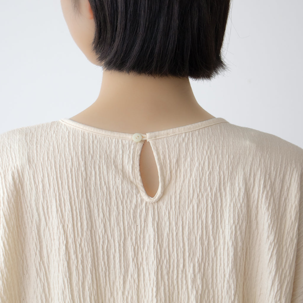 Gauze# オーバルブラウス