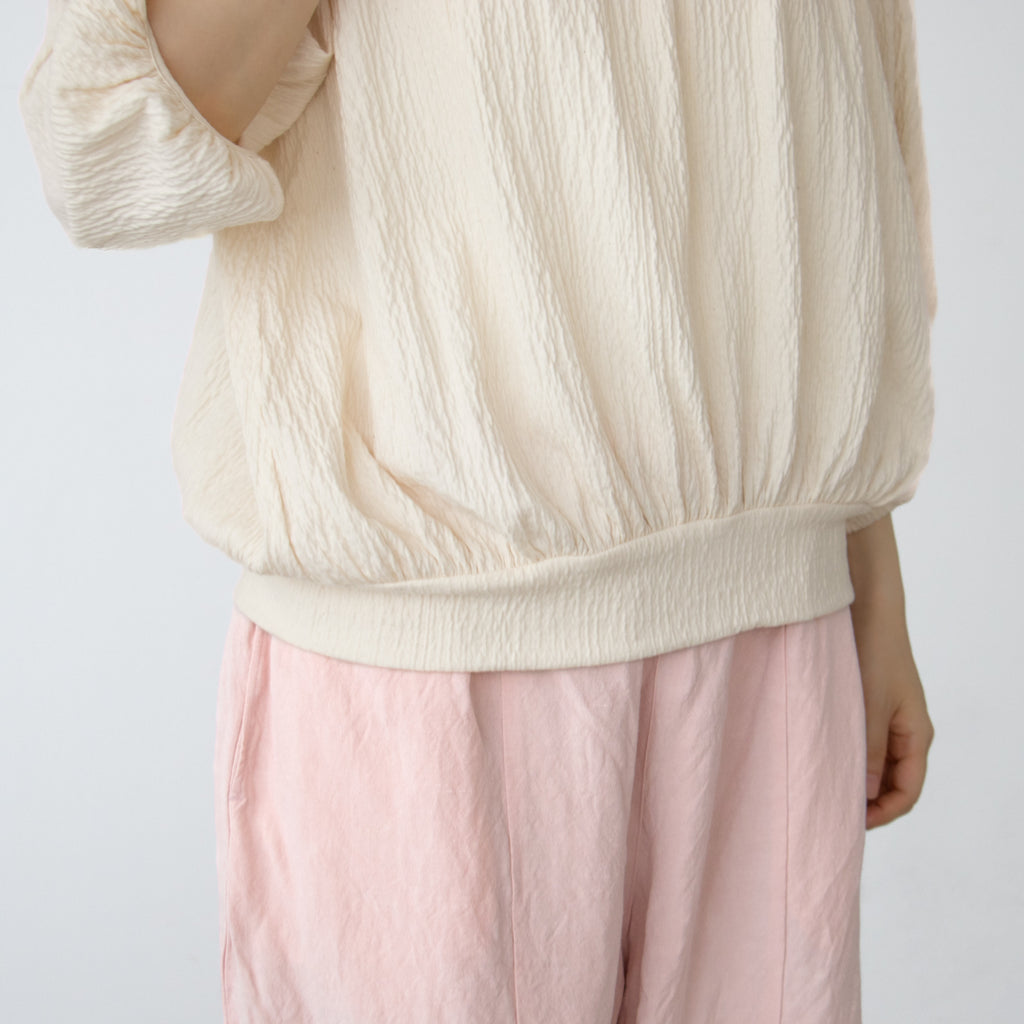 Gauze# オーバルブラウス