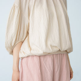 Gauze# オーバルブラウス