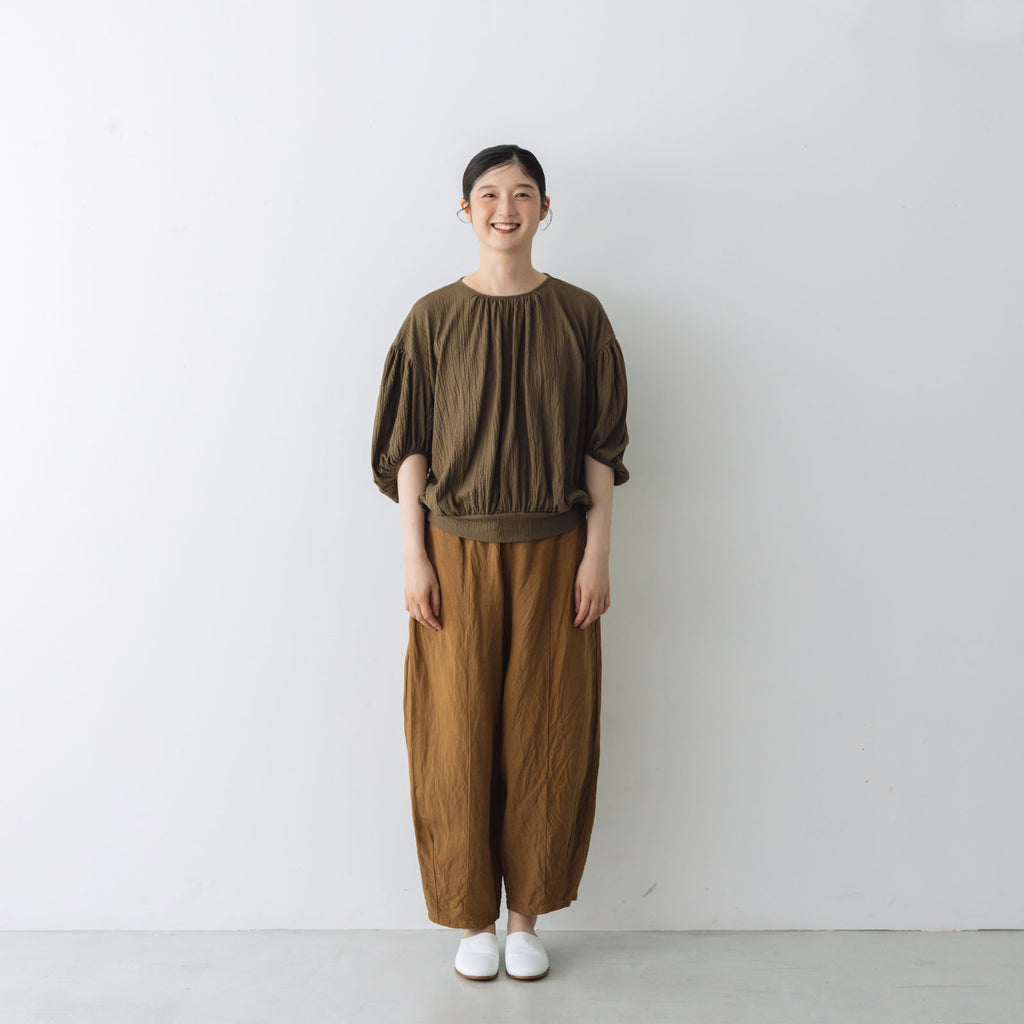 Gauze# リネン ヴィスコース チャーリー パンツ