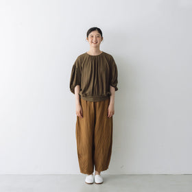 Gauze# リネン ヴィスコース チャーリー パンツ