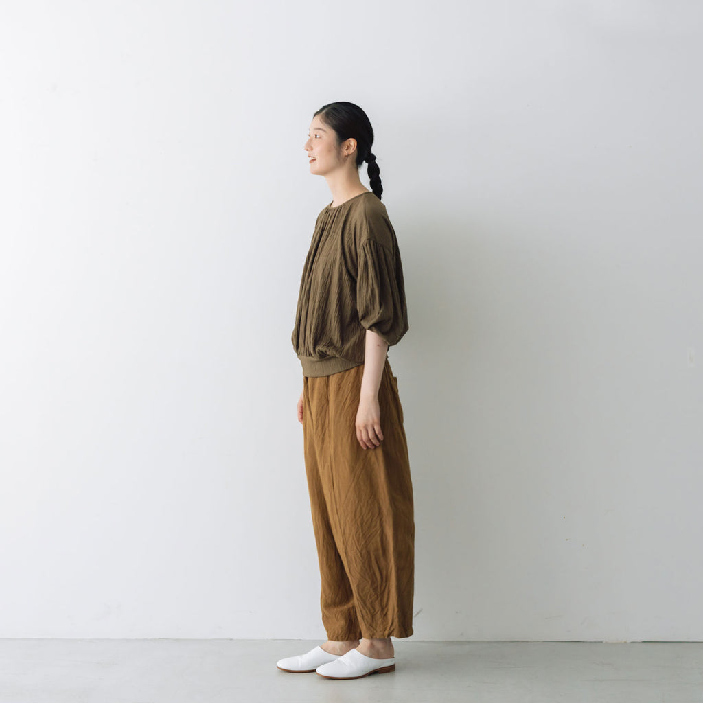 Gauze# リネン ヴィスコース チャーリー パンツ
