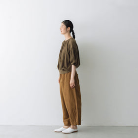 Gauze# リネン ヴィスコース チャーリー パンツ