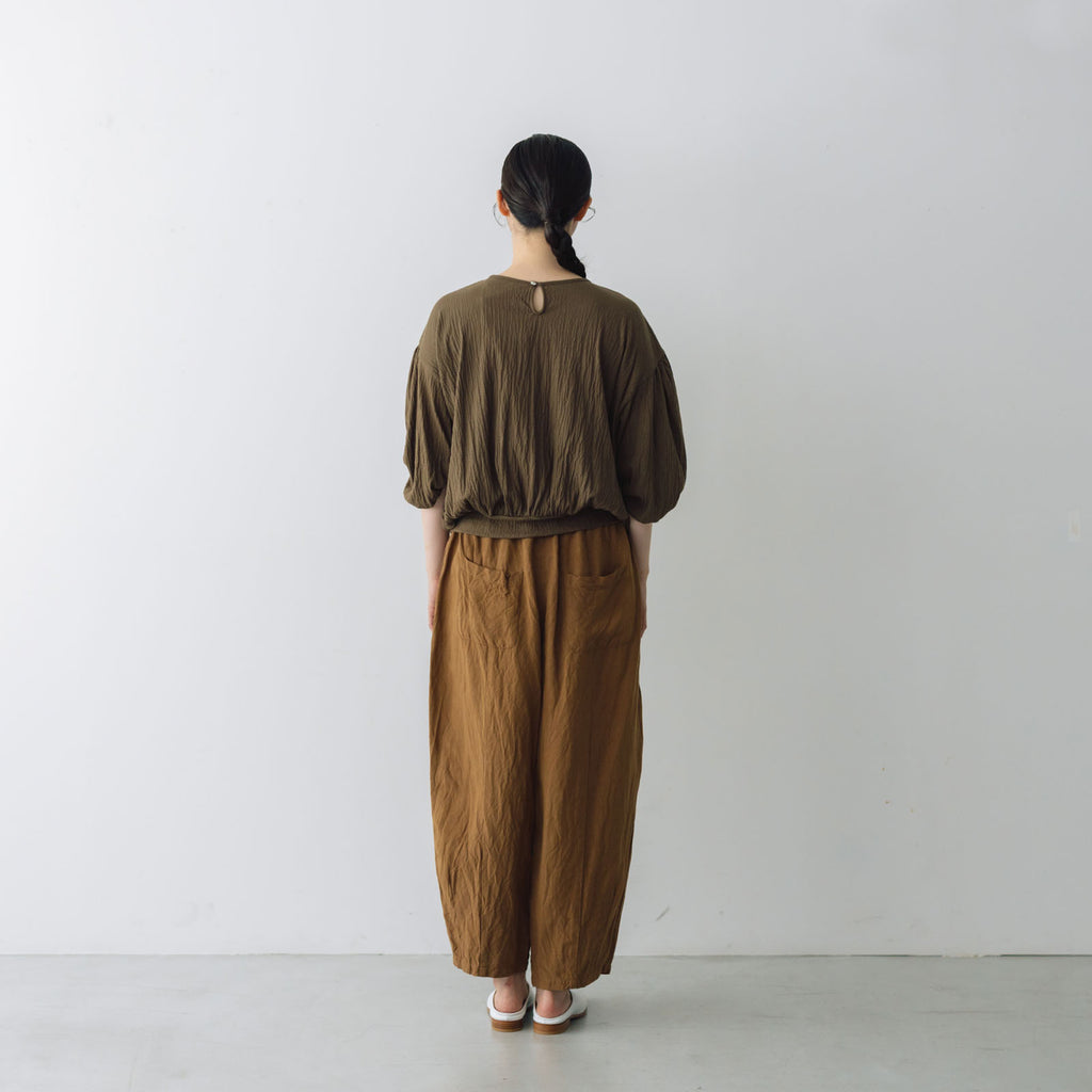 Gauze# リネン ヴィスコース チャーリー パンツ