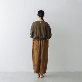 Gauze# リネン ヴィスコース チャーリー パンツ