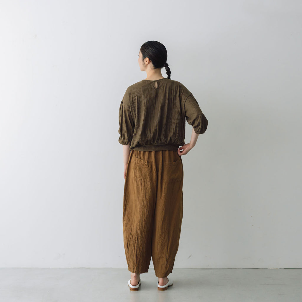 Gauze# リネン ヴィスコース チャーリー パンツ