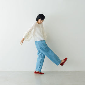 Gauze# レースフリルスリーブブラウス