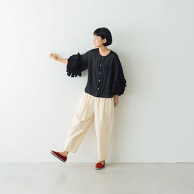 Gauze# レースフリルスリーブブラウス