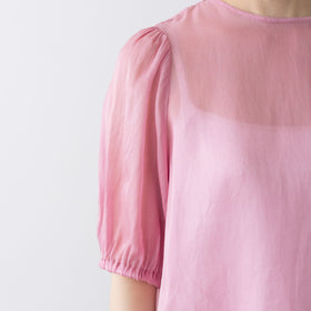 Gauze# ギャザースリーブブラウス