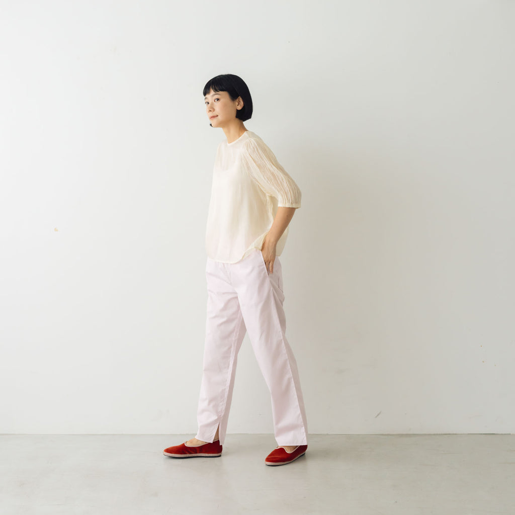 Gauze# ギャザースリーブブラウス