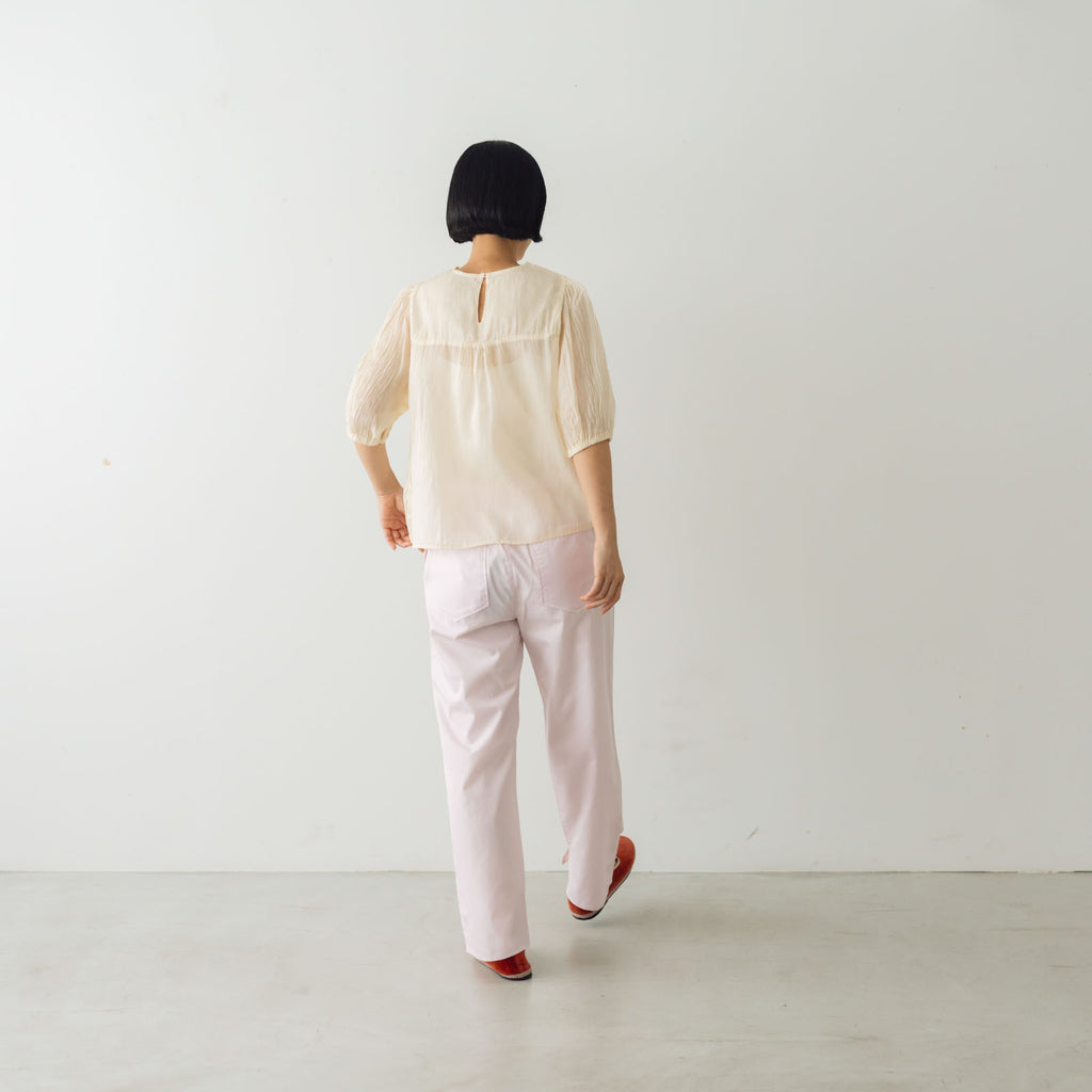 Gauze# ギャザースリーブブラウス