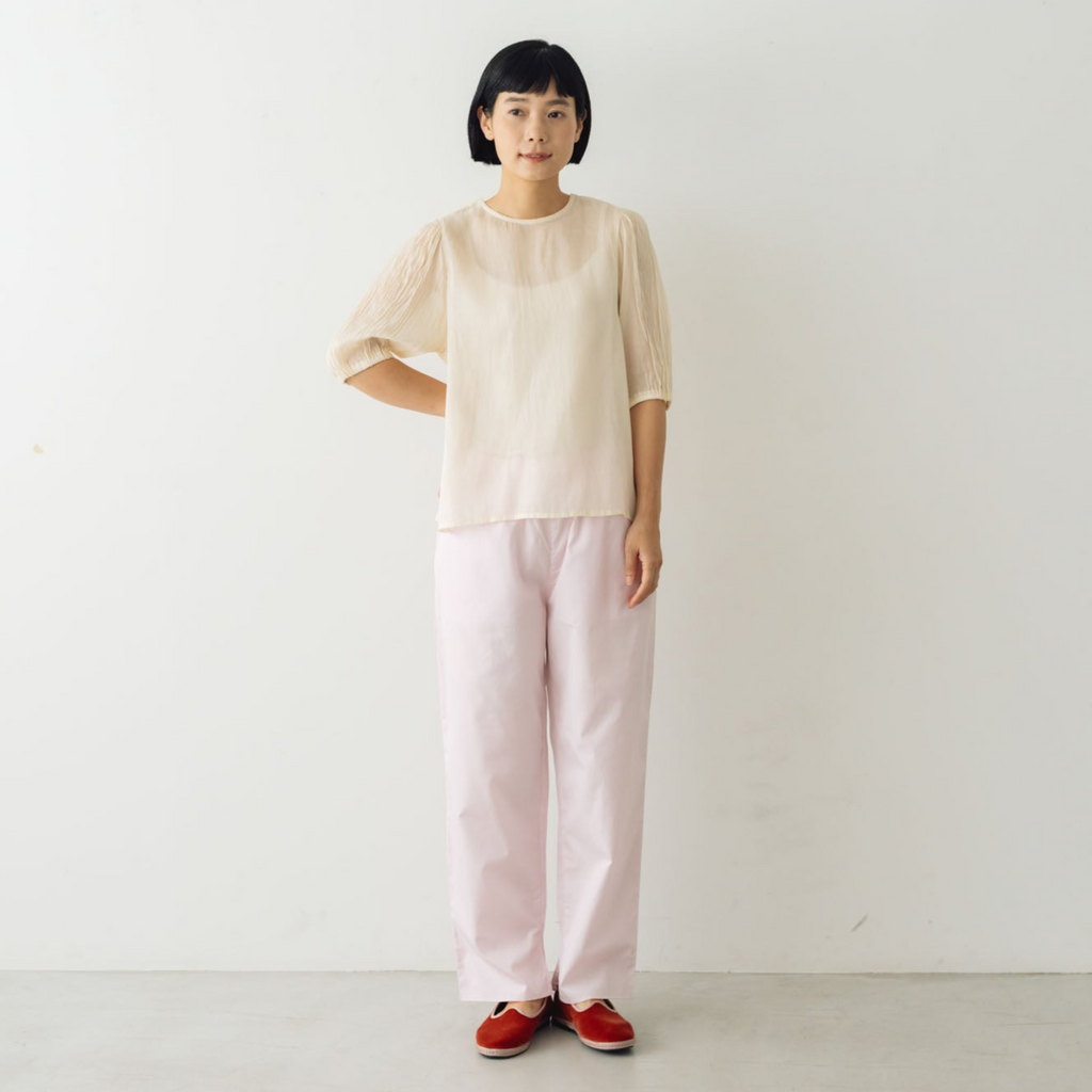 Gauze# ギャザースリーブブラウス