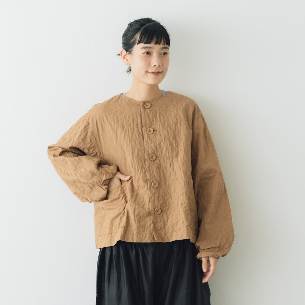 Gauze# ランタンスリーブキルトジャケット