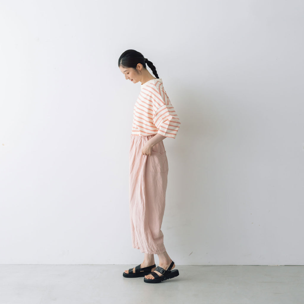 Gauze# リネン ヴィスコース チャーリー パンツ