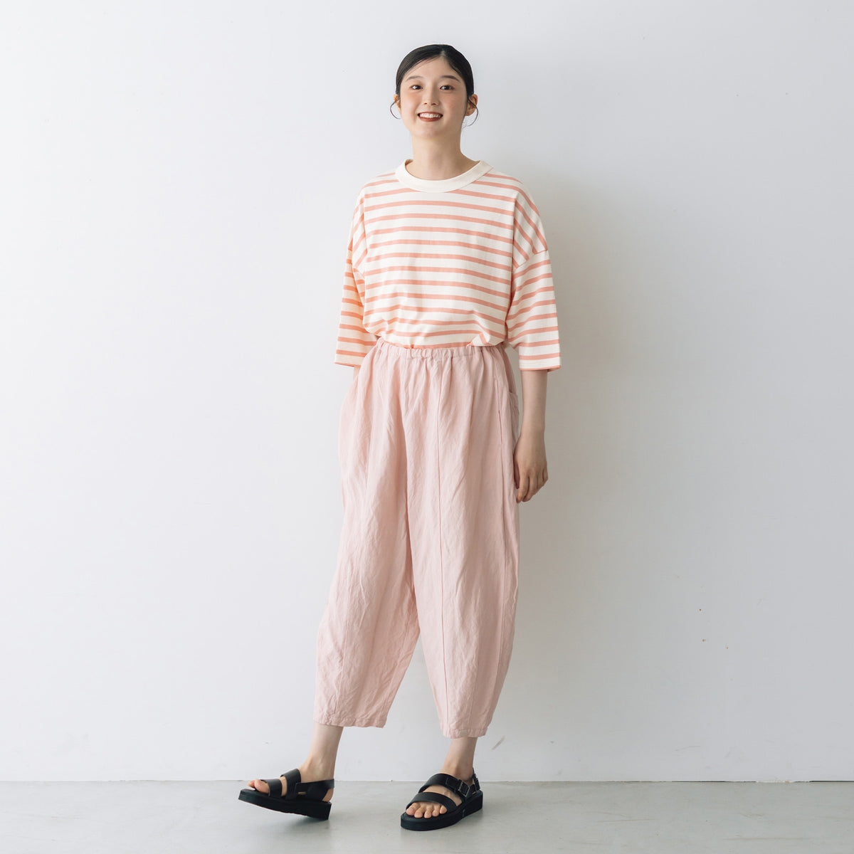 Gauze# リネン ヴィスコース チャーリー パンツ ｜くらすこと