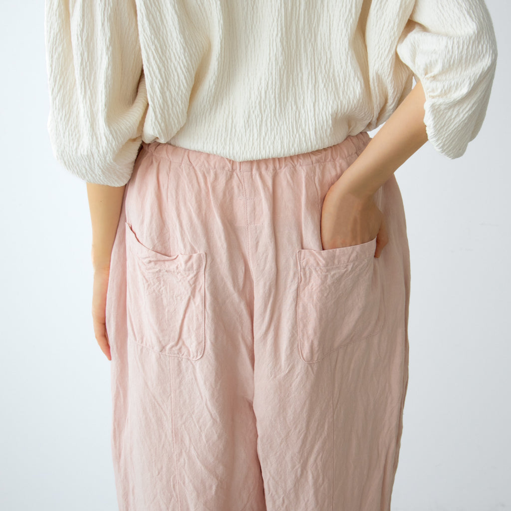 Gauze# リネン ヴィスコース チャーリー パンツ