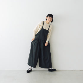 Gauze# トラバイユ サロペット チャコール