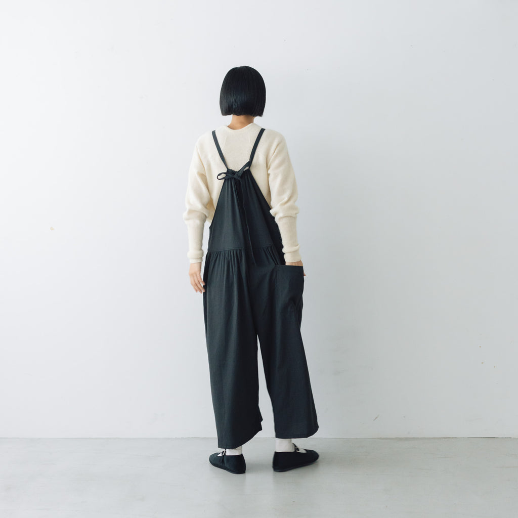 Gauze# トラバイユ サロペット チャコール