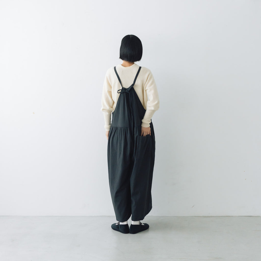 Gauze# トラバイユ サロペット チャコール