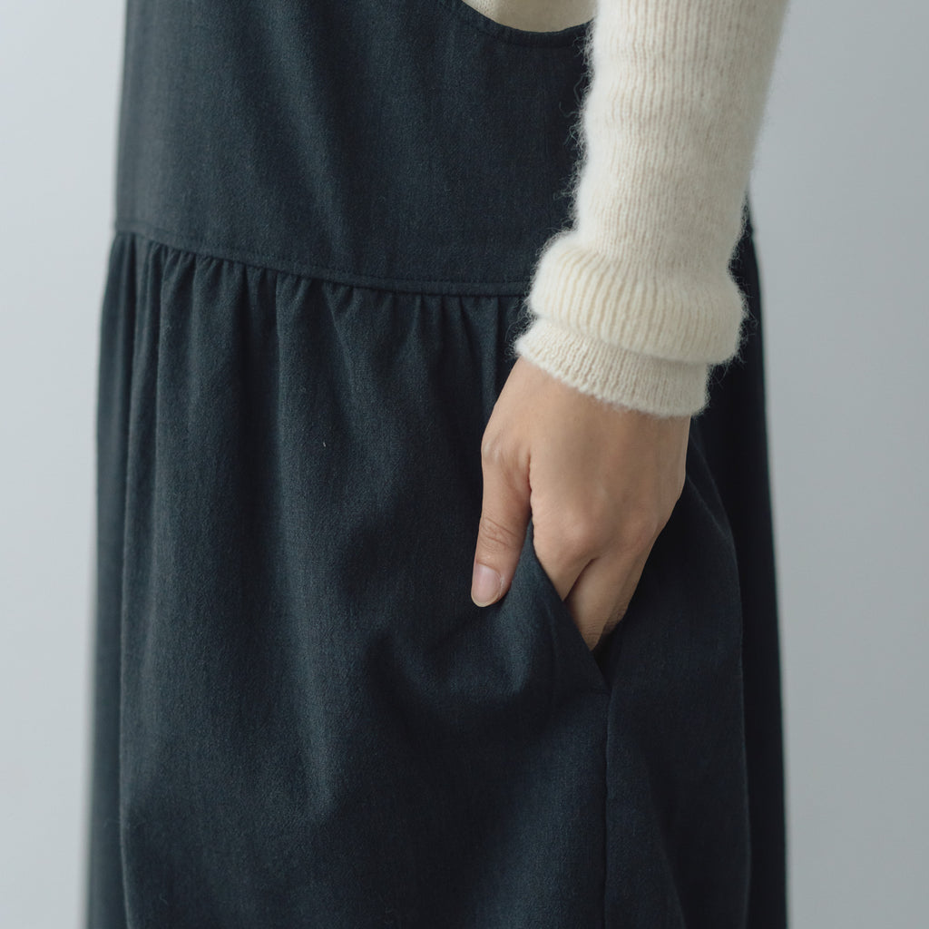 Gauze# トラバイユ サロペット チャコール