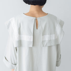 Gauze# アメリ セーラーカラーレースプルオーバー