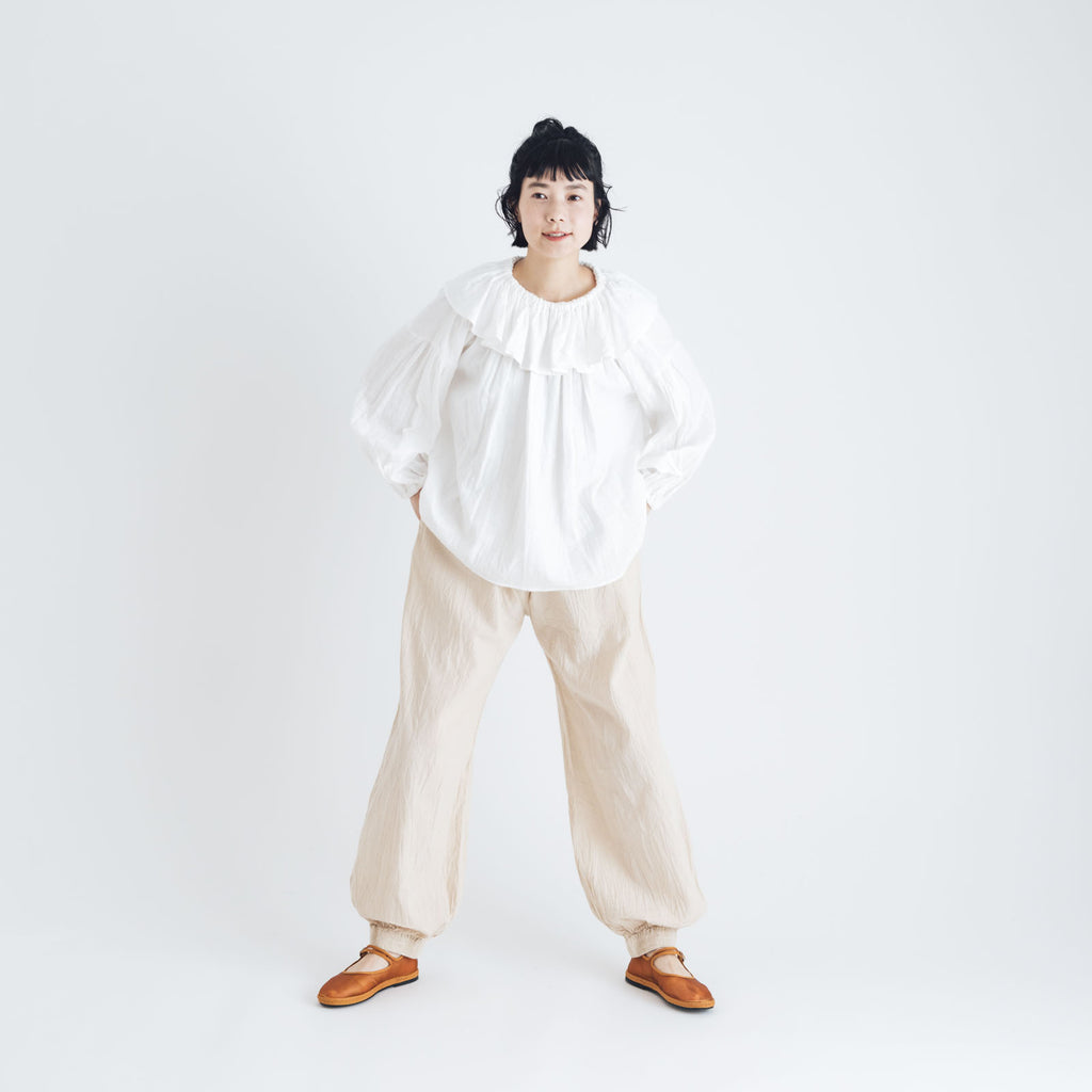 〈くらすこと別注〉ヂェン先生の日常着 バルーンパンツ スリム