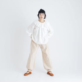 〈くらすこと別注〉ヂェン先生の日常着 バルーンパンツ スリム