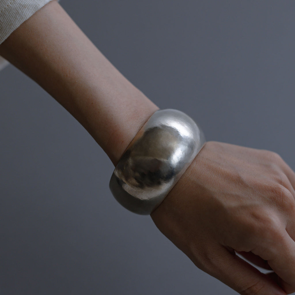 accessories mau カレンシルバー ぷっくりバングル 1