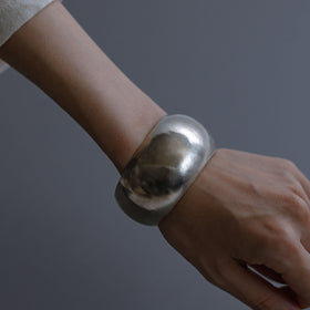 accessories mau カレンシルバー ぷっくりバングル 1