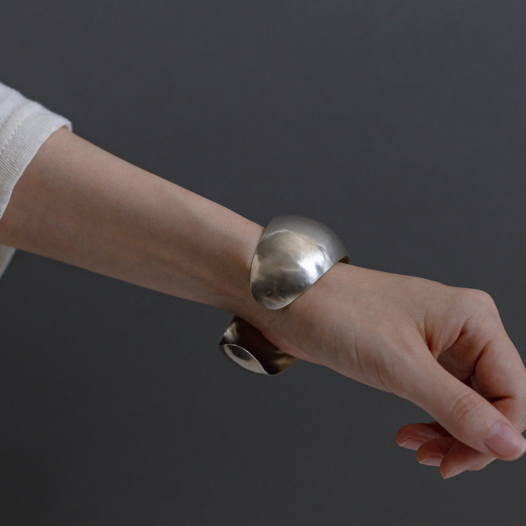 accessories mau カレンシルバー ぷっくりバングル 1