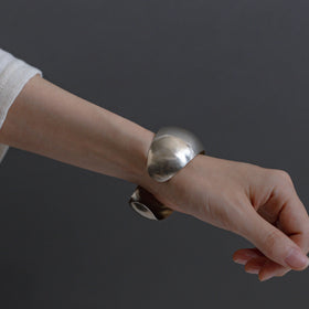 accessories mau カレンシルバー ぷっくりバングル 1