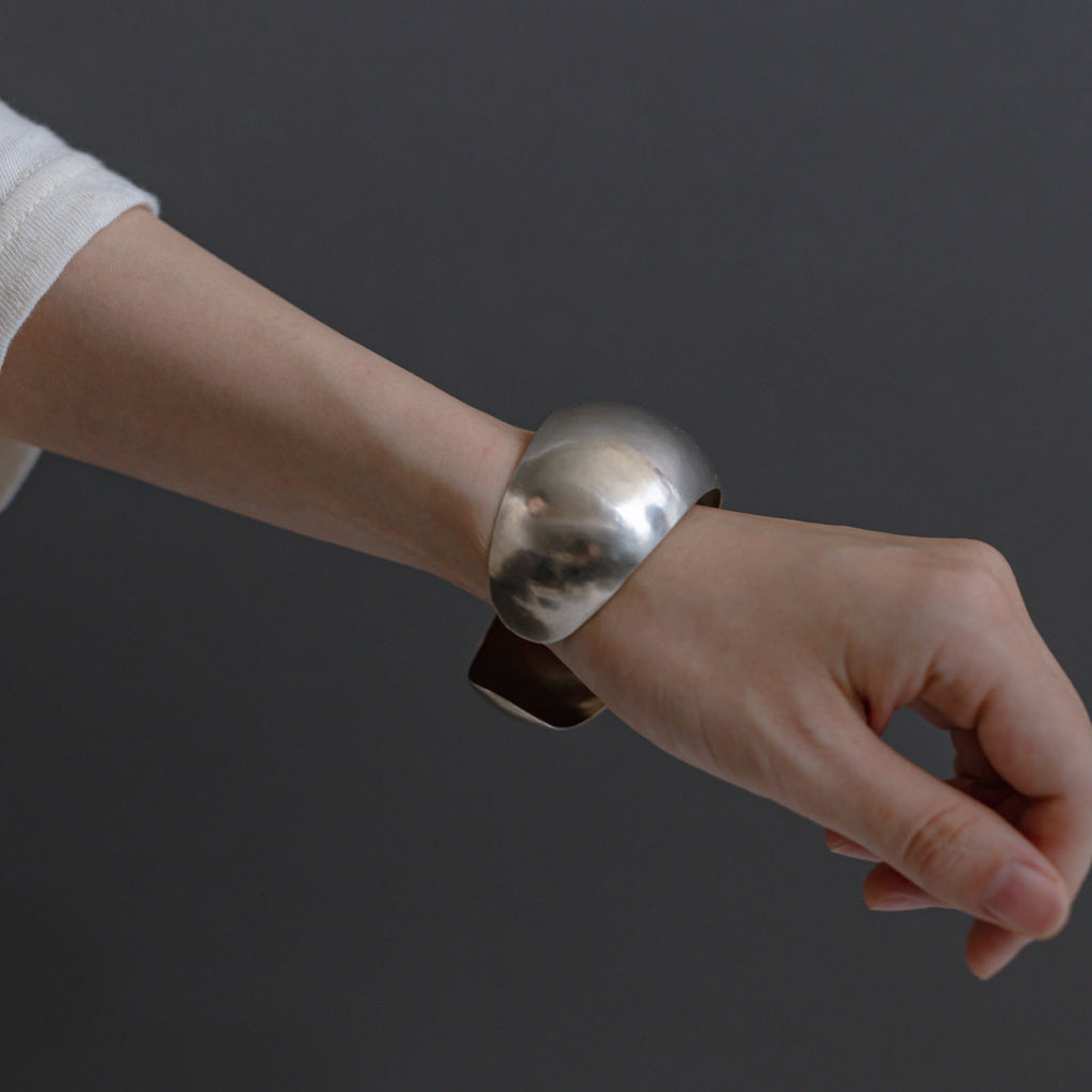 accessories mau カレンシルバー ぷっくりバングル 1