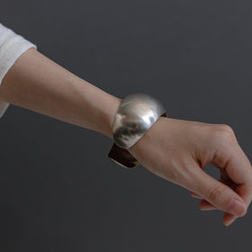 accessories mau カレンシルバー ぷっくりバングル 1