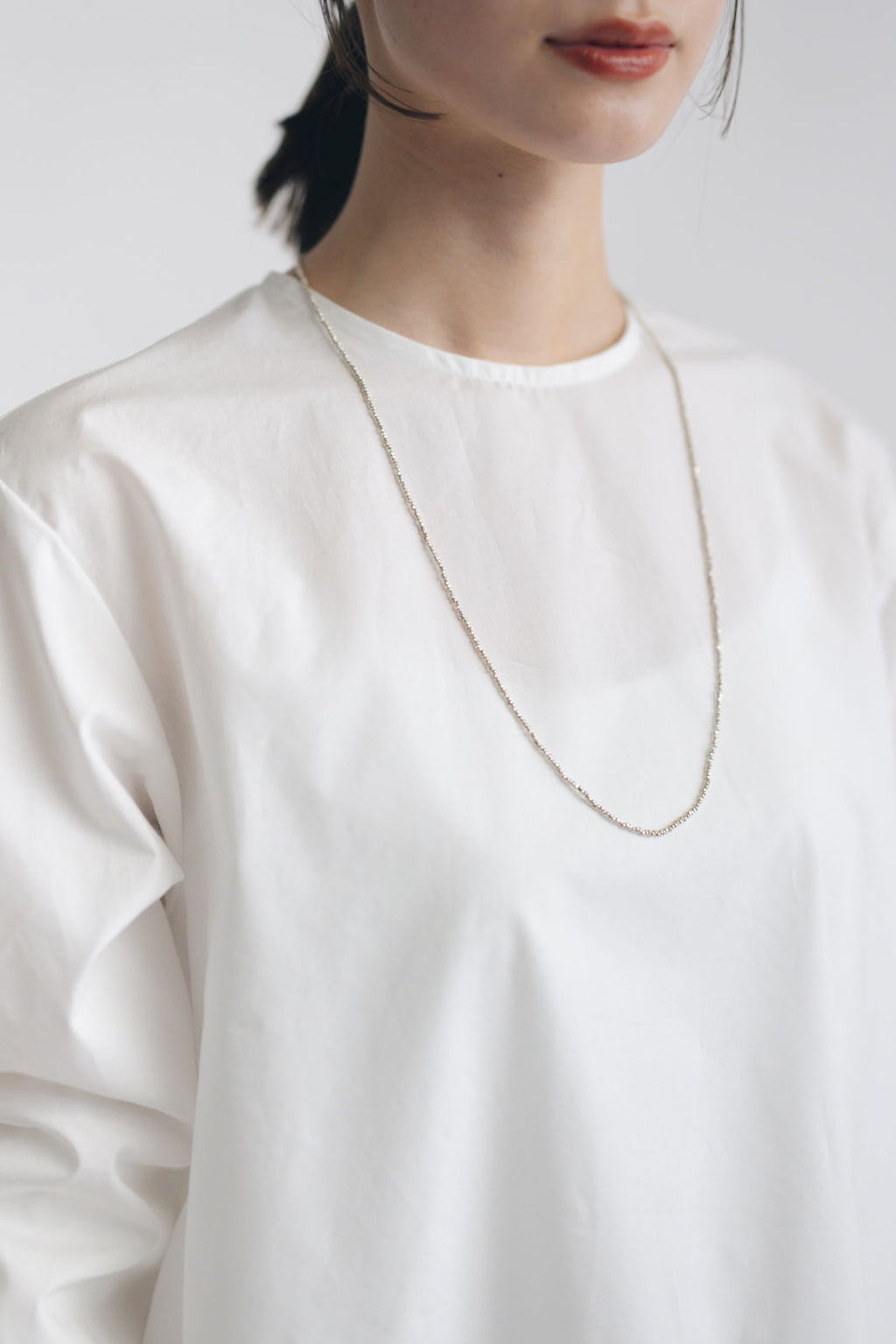 accessories mau カレンシルバーロングネックレス