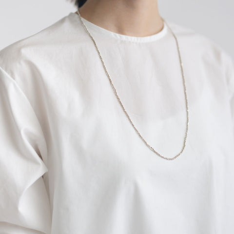 accessories mau カレンシルバーロングネックレス