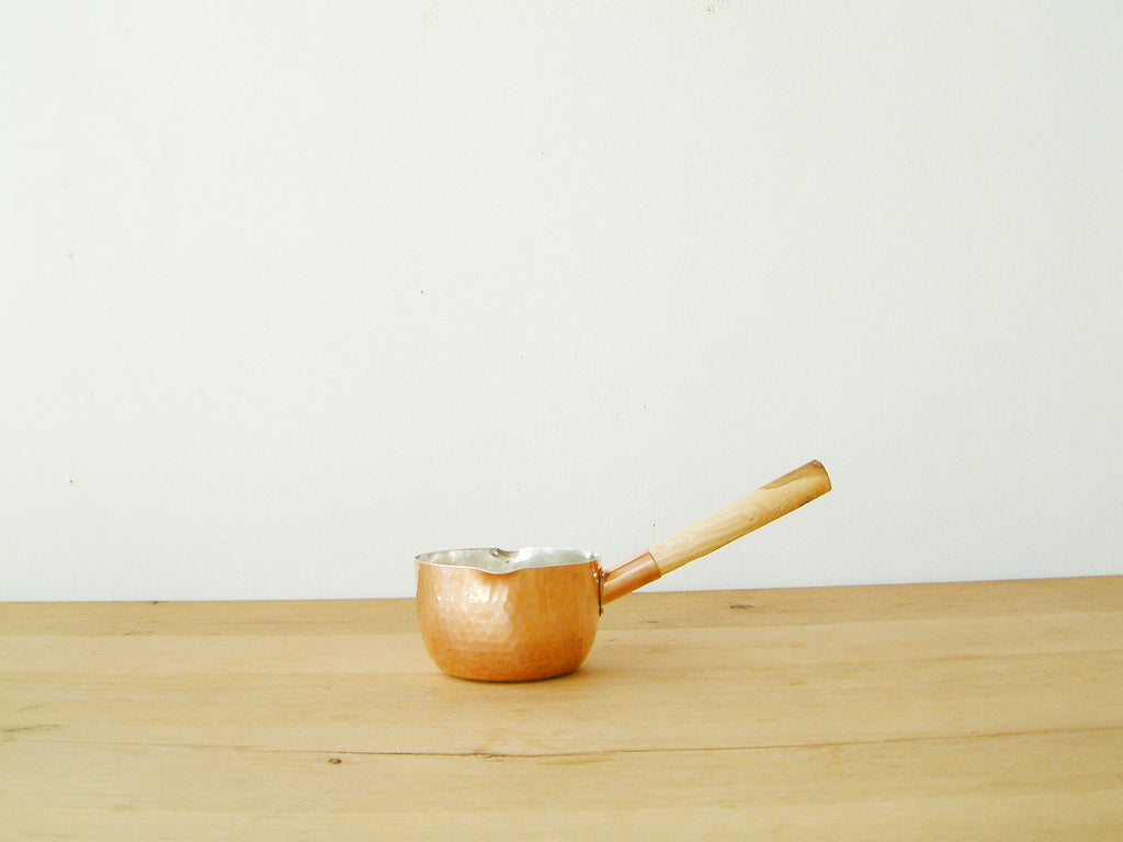 F/style 銅のミルクパン(スズ引き)