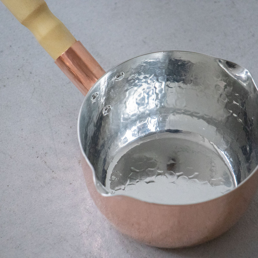 F/style 銅のミルクパン(スズ引き)