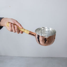 F/style 銅のミルクパン(スズ引き)