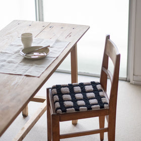 F/style windowpane チェアパッド