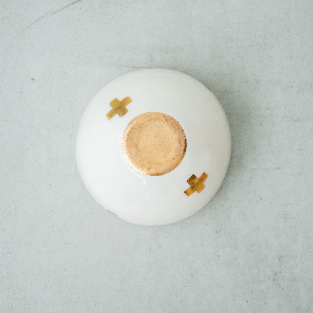 中囿義光 ボウル 金彩