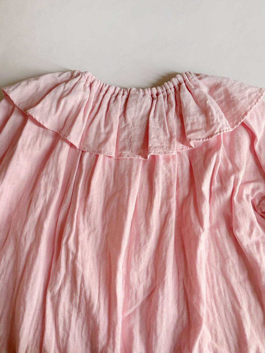 pot and tea ガーゼのゴムそで口 ブラウス