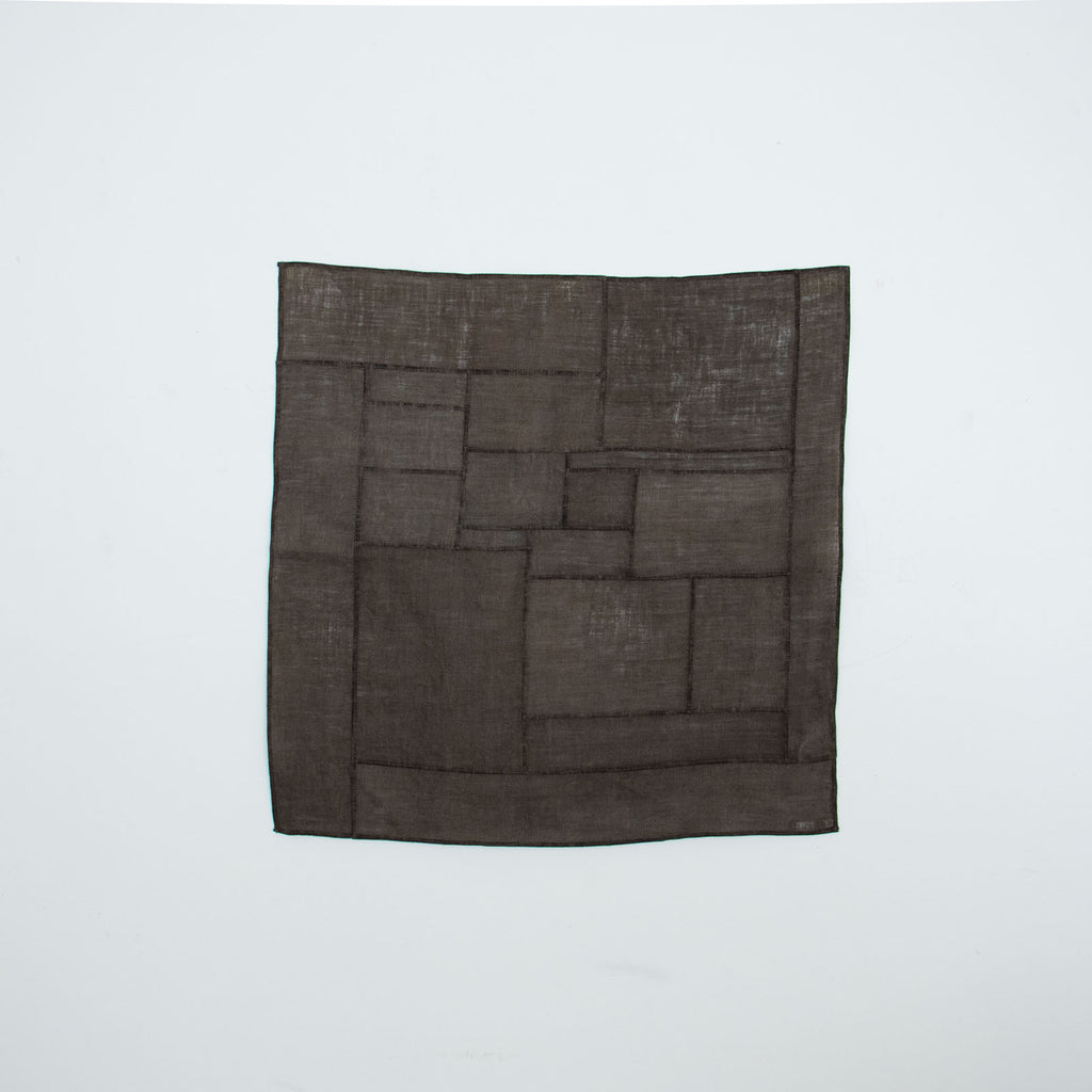 工藤由美 パッチワーククロス no.9(柿渋)