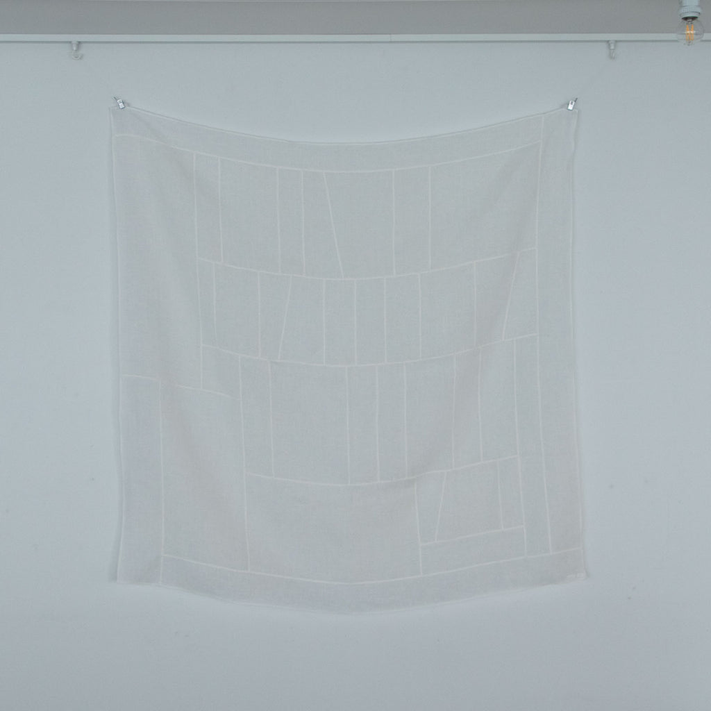 工藤由美 パッチワーククロス no.10(白)