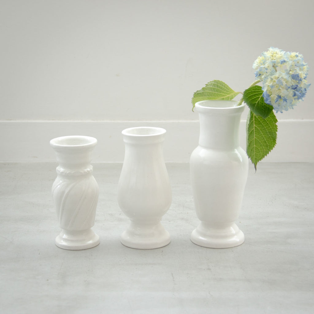 安部太一 白釉花器 B