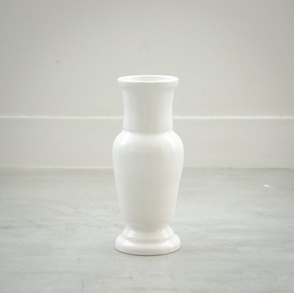 安部太一 白釉花器 B