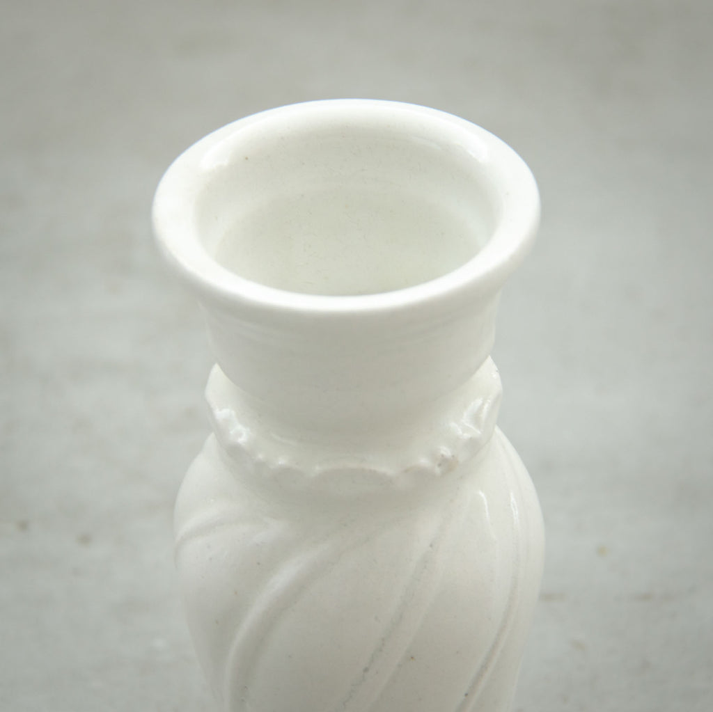 安部太一 白釉花器 B